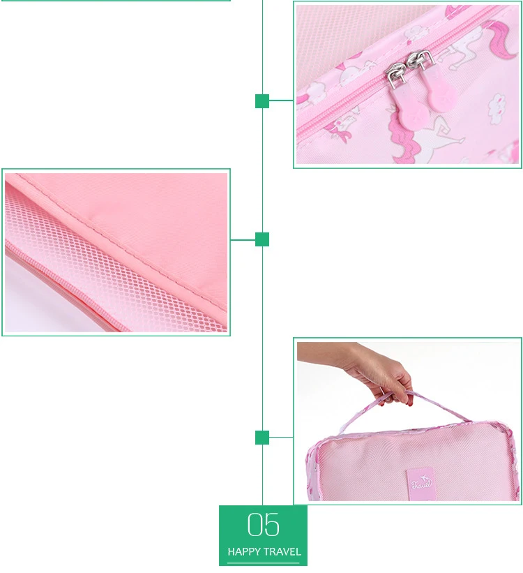 Travel Organizer Storage Bags Portable Luggage Organizer Clothes Tidy Pouch Suitcase Packing Laundry Bag Storage Case 6pcs/set