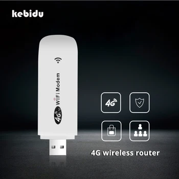 

kebidu 4G LTE Wifi Modem SIM Card FDD USB Wifi Router 150Mbps Mobile Hotspot Unlocked Network Adapter 3G 4G Router