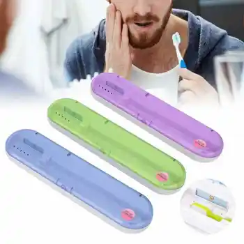 

ZL-08L UV LED Toothbrush Holder Cleaner Portable Ultraviolet Toothpaste Cleaner Disinfection Box Case Oral Care Teeth Whitening