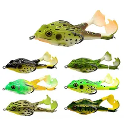 Rotating two legged thunder frog simulation road sub soft bait 9cm13.5g bionic false bait road sub bait black fish killing