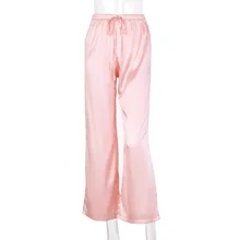 Goocheer, Новое поступление, Женские однотонные элегантные штаны для сна, бандажные штаны, одежда для сна, штаны, одежда для сна, домашняя одежда