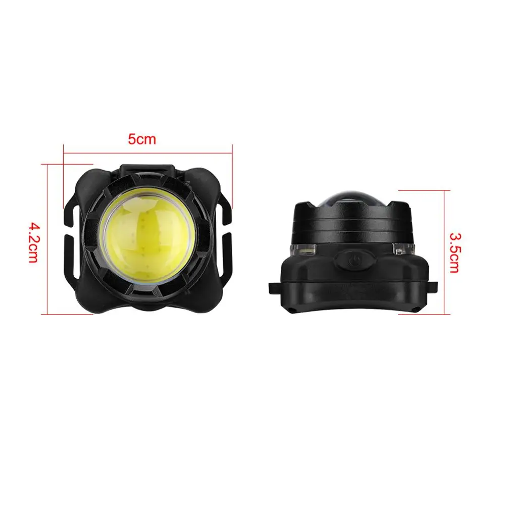 LED Headlamp USB Rechargeable Headlight COB Head Light with Built-in Battery Head Lamp 3 modes White Red Lighting