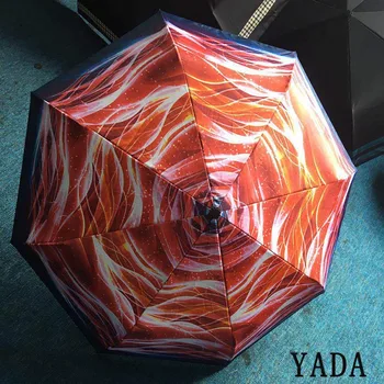 

YADA Luxury Flower Folding Umbrella For Women Men Automatic Umbrellas Windproof Anti-UV Gift Lovely Rainy Design Umbrella YD249