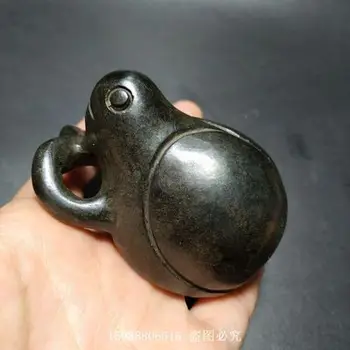 

Exquisite antique iron stone beetle ornament