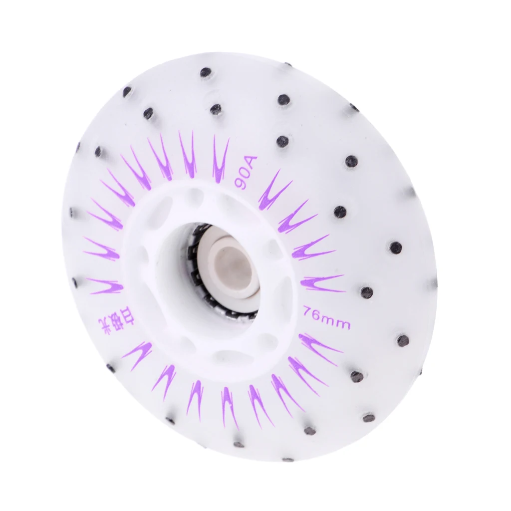 4pcs Multicolour Flashing Roller Replacement PU Flash Speed Skating Wheels Light Up Wheels for Adults Kids Roller Wheels
