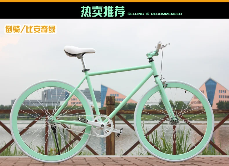 Perfect New X-Front brand Luminous High-carbon steel fixed gear retro Bike 700C students stunt bicycle inverter ride road bicicleta 22