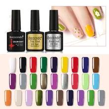 IBCCCNDC 10 мл гель УФ грунтовка для ногтей Базовое покрытие 80 цветов лак для ногтей Полупостоянный УФ лак для ногтей праймер для ногтей верхнее и Базовое покрытие