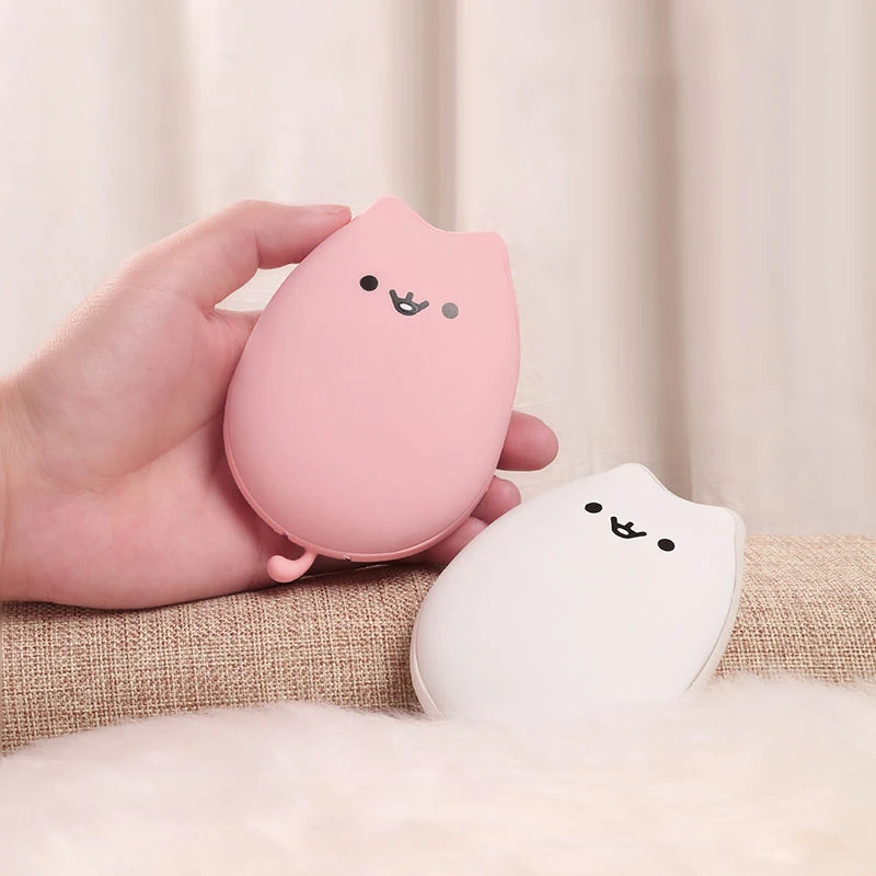 

Cute Cartoon Winter Mini Hand Warmer Portable 2400mA 3000mA 4000mA USB Rechargeable Power Bank Double Sided Quick Heating