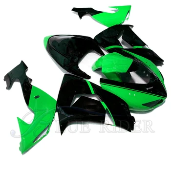 

motorcycle Fairing Kits For KAWASAKI Ninja ZX-10R 2006- 2007 ZX 10R 06 07 sport fairing green black bodyworks