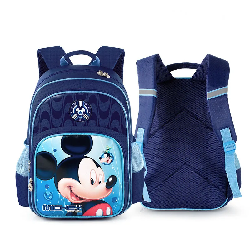 NAVY BLUE Disney школьный рюкзак, новая Начальная сумка для мужчин и женщин, Детский рюкзак, водонепроницаемый рюкзак, Микки, Минни Маус, мультяшная Мода - Цвет: NAVY BLUE