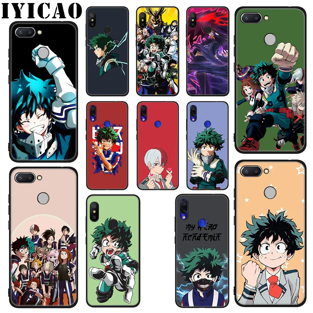 IYICAO My Hero Academia Izuku Midoriya Soft Case for Xiaomi Redmi 4A 4X 5A 5 Plus K20 6 Pro 6A 7A 8A 7 S2 Go Phone |