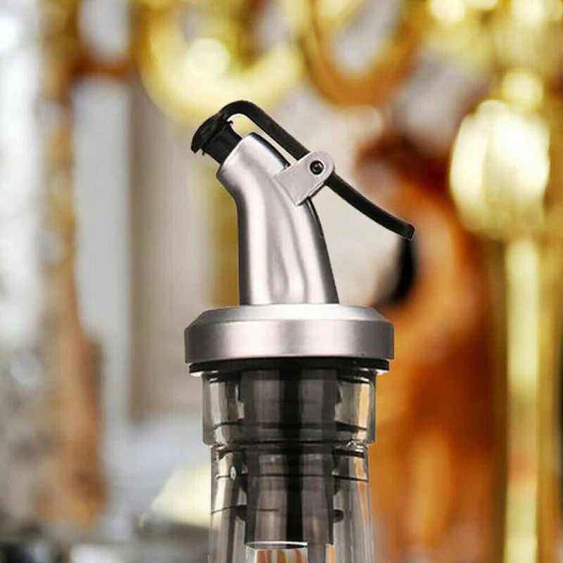 1/3 pcs Oil Bottle Stopper Vinegar Bottles Can Lock Plug Seal Leak-proof Food Grade Plastic Nozzle Sprayer Liquor Dispenser Wine