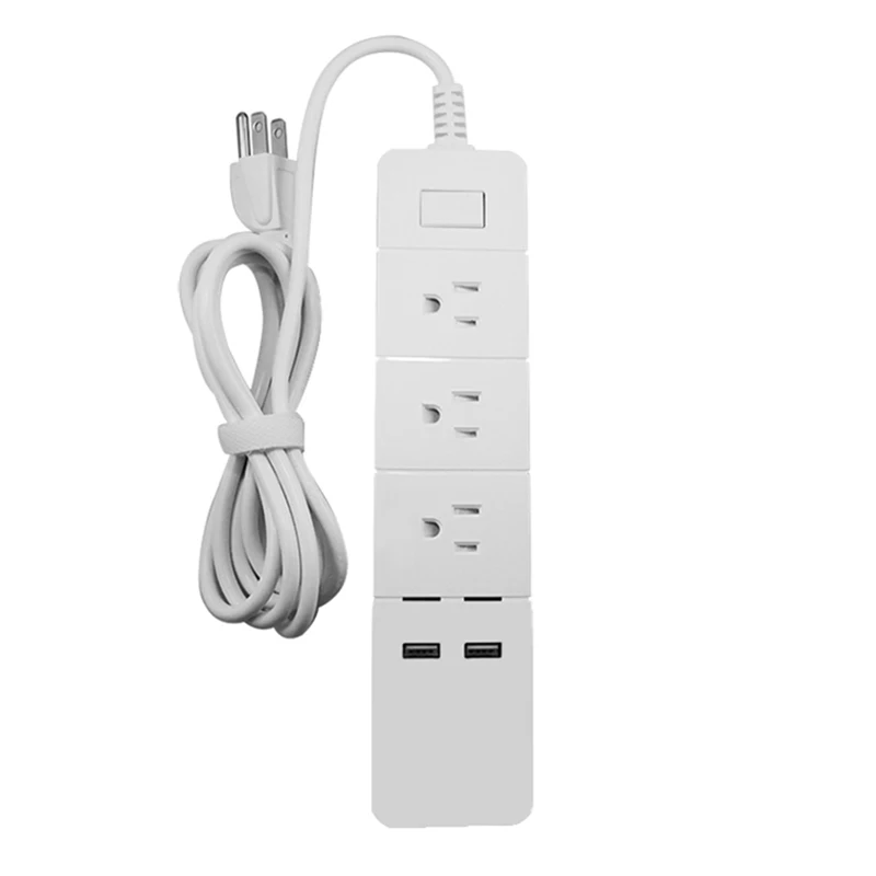Мощность Полосы wifi Smart Plug 3 AC 2USB разъем стандарта Великобритании, Wi-Fi приложение пульт дистанционного управления розетка с 1,8 м удлинитель независимый переключатель