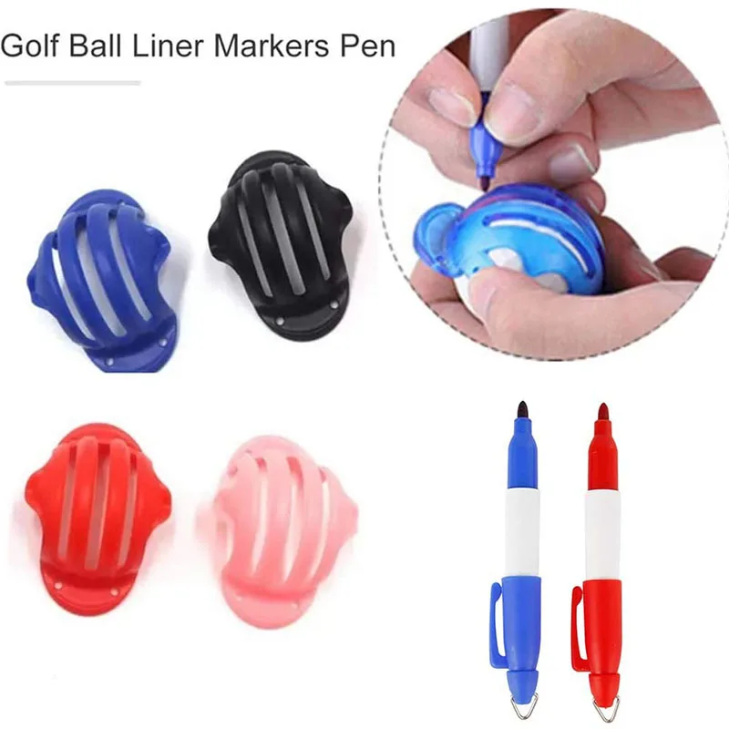 Tanio Piłka golfowa Liner Clip Liner Marker szablon wyrównanie znaki