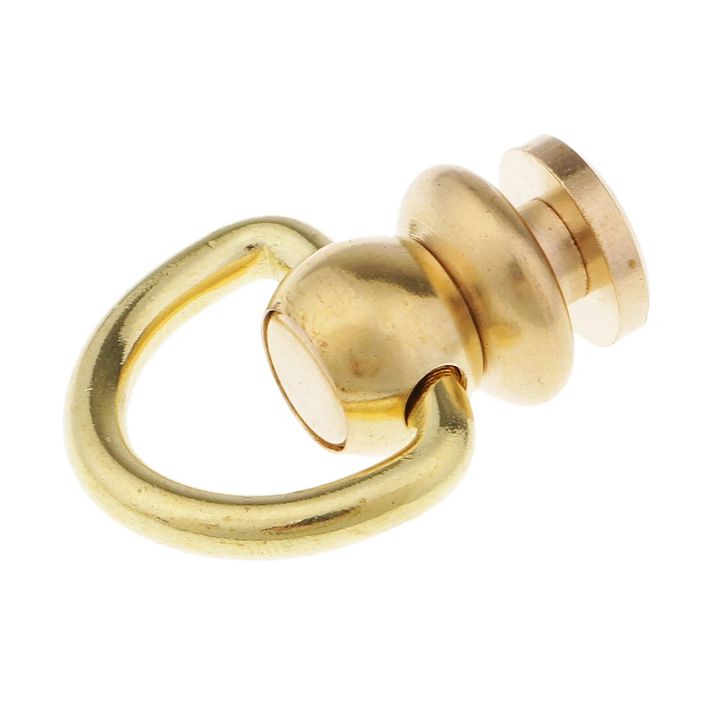 Metal Ball Post With D Ring Rivet Stud Nail Chicago Screw Back Leather Craft