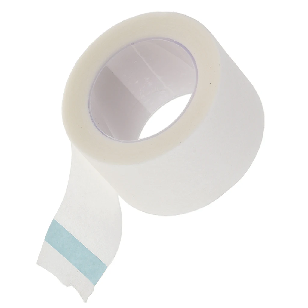 2 Rolls Non-woven Fabric Adhesive Lashes Tape For Eyelash Extensions Grafting