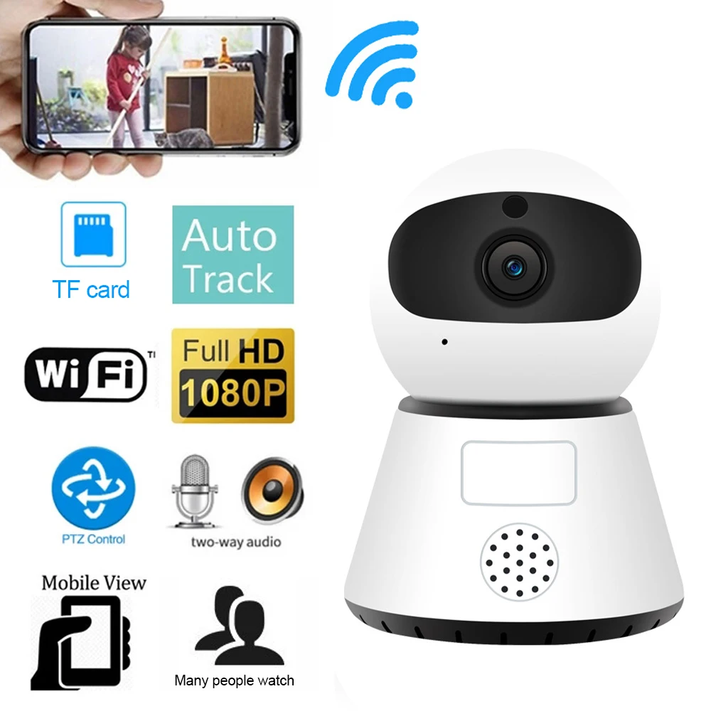 Беспроводная камера 1080P с Wi-Fi инфракрасная умная Роботизированная функцией