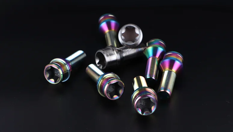

Titanium forged for BMW Porsche Ferrari 28mm long wheel bolt taper14*1.25/ 14 * 1.5 / 12 * 1.5