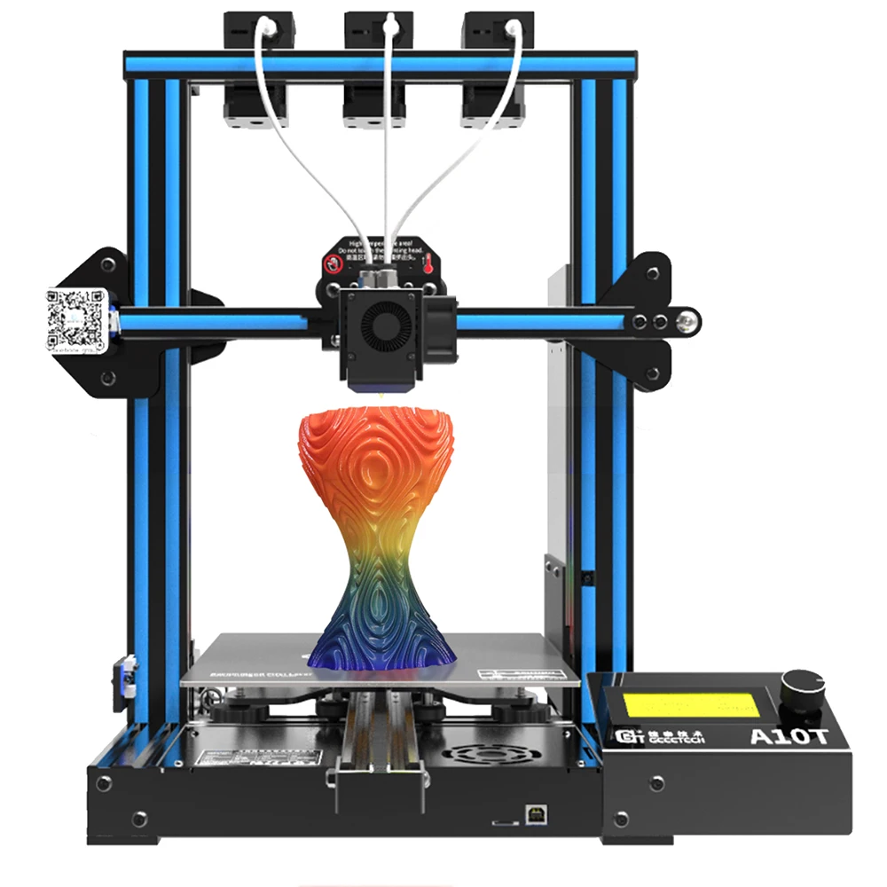 3D-принтер Geeetech A10T 3 в 1 разные цвета обновление GT2560 V4.0/4.1B панель - Цена: US $314.00