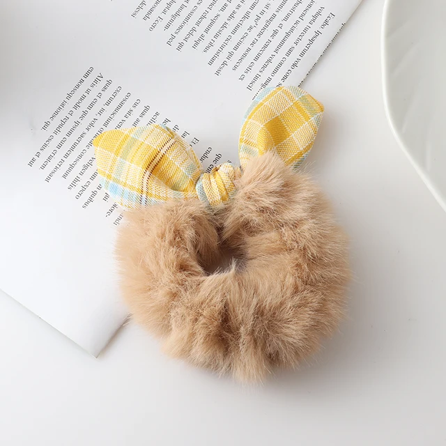 New Cute animal rabbit ear hair ring female rubber band elastic hair bands Korean headwear children hair Accessories ornaments style-3