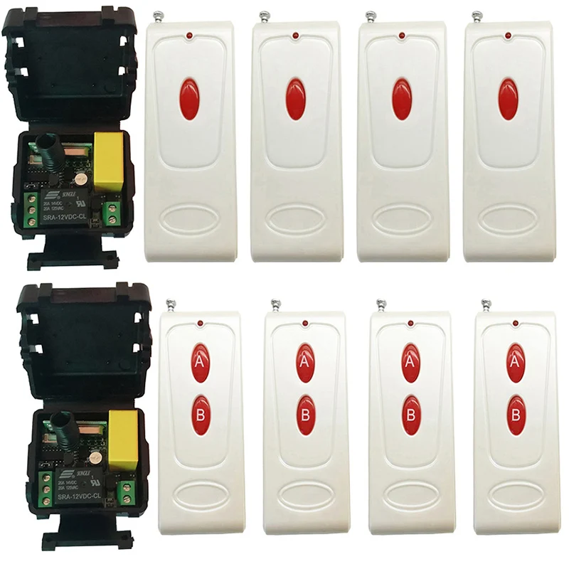 500M Long Range AC 220V 1 CH 1CH RF Wireless Remote Control Switch System 315/433 MHz Transmitter + Receiver shutters/lamp | Обустройство