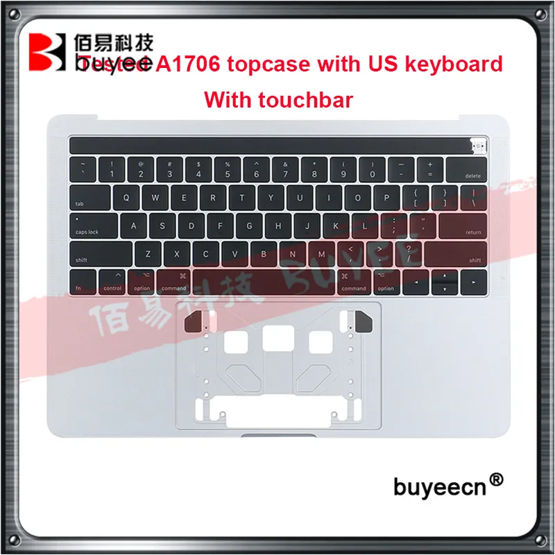 

Tested A1706 topcase Keyboard 2016 2017 Original For Macbook Pro Retina 13.3'' A1706 Palmrest TopCase US Keyboard with touchbar