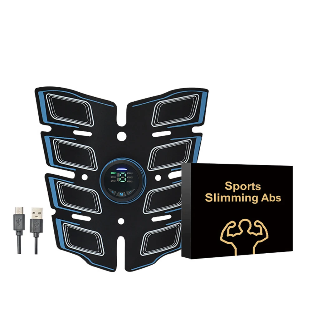 

EMS Abs Fitness Equipment Abdominal Muscle Stimulator Trainer Training Gear Muscles Electrostimulator Toner Exercise Home Gym