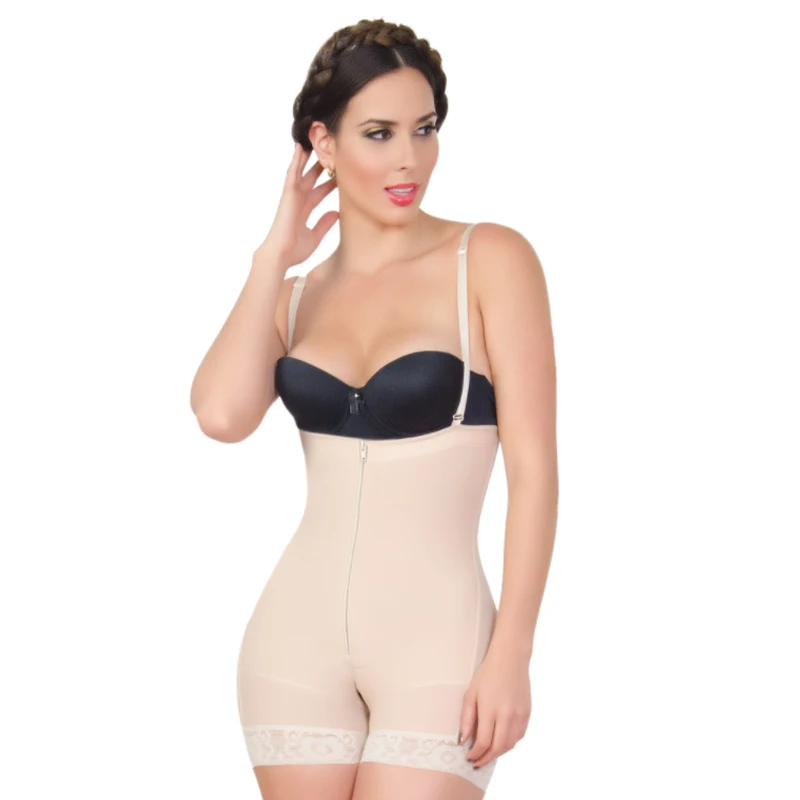 Fajas Sexy Lace Slimming Body Shaper Bodysuit Abdominal Control Waist Training Butt Lifter Flat Belly Shapewear