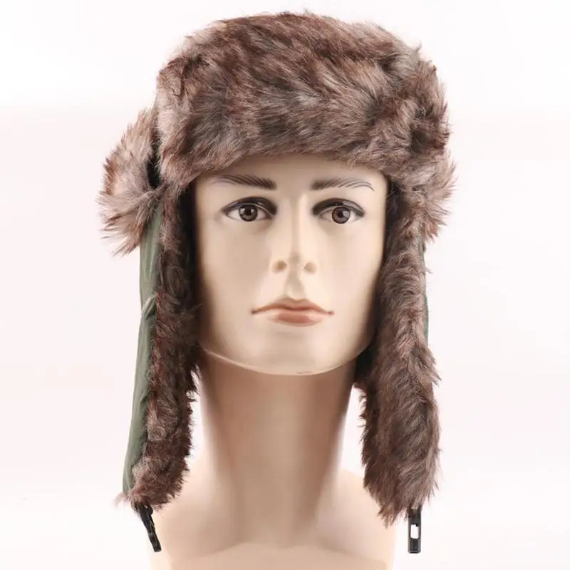 Hot Sale Ear Winter Hats Unisex Stylish Hats Men Soft Earflap Hat Flaps Ski Warm Winter Women Bomber Classic Cap M5m4 sheepskin flying hat
