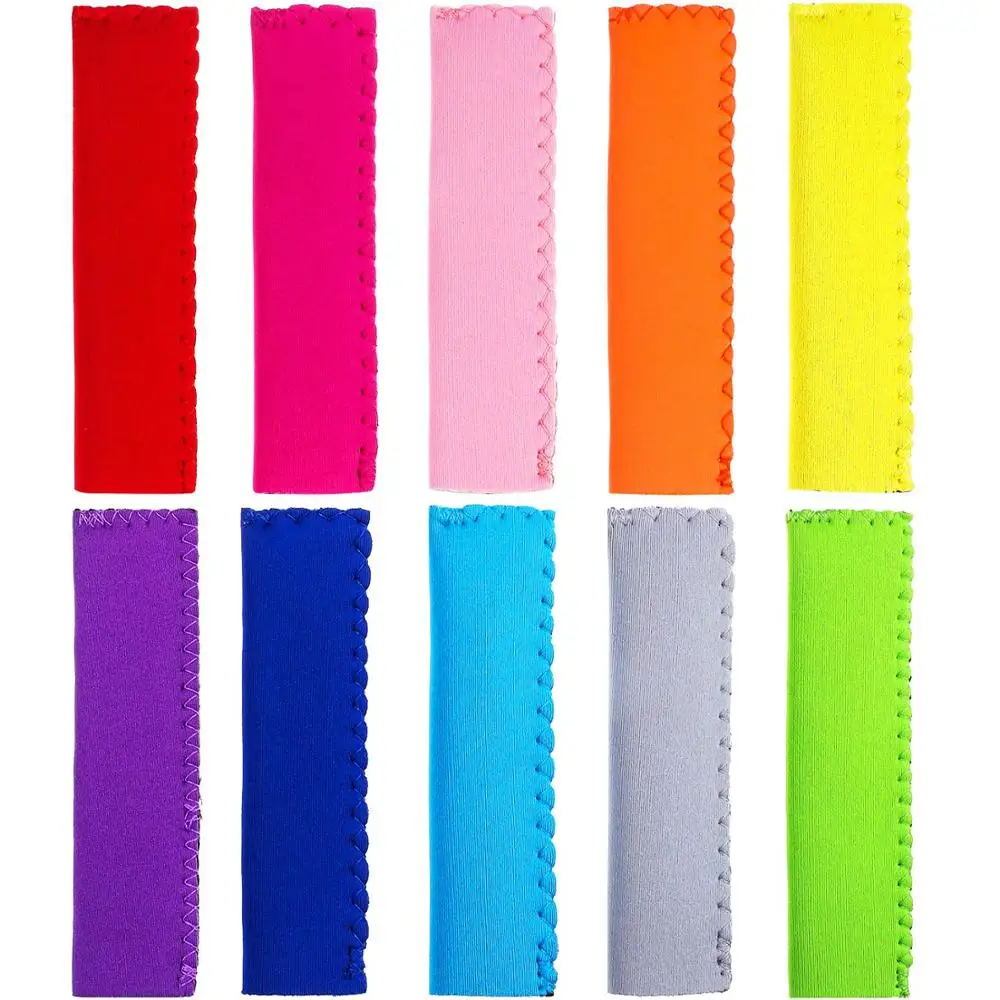 10Pcs Colorful Popsicle Bags Neoprene Ice Lolly Protector Block Sleeves Cover Anti-cold Ice Bag Ice Cream Tool for Party Supply