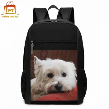 

Westie Backpack Westie Backpacks Multi Function Teenage Bag High quality Trend Schoolbag Print Bags