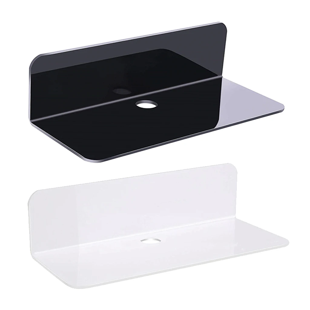 Acrylic Floating Wall Rack Display Self-Adhesive for Smart Speaker Doll