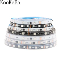 Bande lumineuse RGB LED double Signal, individuellement adressable, 1m/5m 30/60Pixels/Leds/m, mise à jour WS2811, DC12V (lb194)