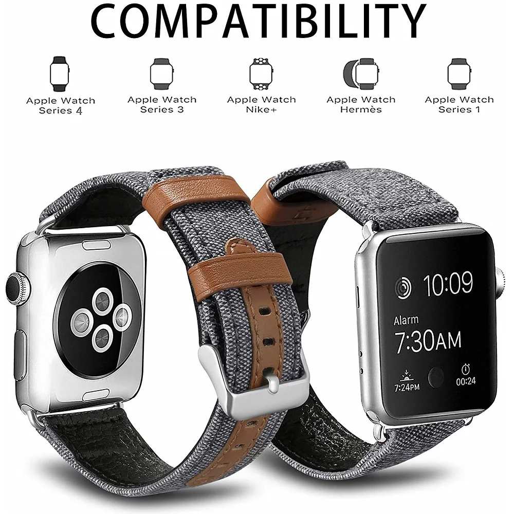 Cinturino для apple watch 42 мм ремешки iWatch iphone ремешок браслет montre cuir серия 5 44 мм|Ремешки
