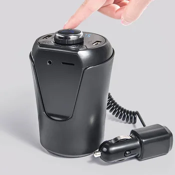 

Cup Shape Bluetooth Handsfree Wireless Transmitter MP3 Player Car Kit USB Charger Adapter Auto Radio