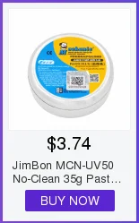 JimBon MCN-UV50 без очистки 35 г паста пайка с флюсом Оловянная BGA припой флюс Электрический паяльник сварочные флюсы для PCB BGA PGA SMD