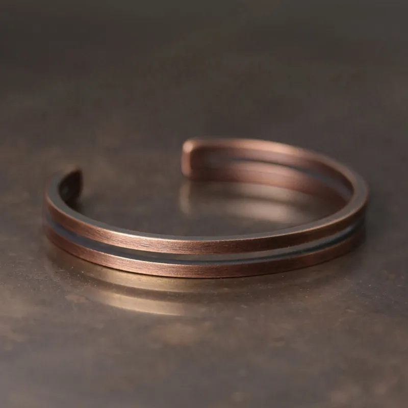 YINOX Bracciale Donna In Rame Puro Con 12 Magneti – Stile Vintage Con Pietre Turchesi - 3