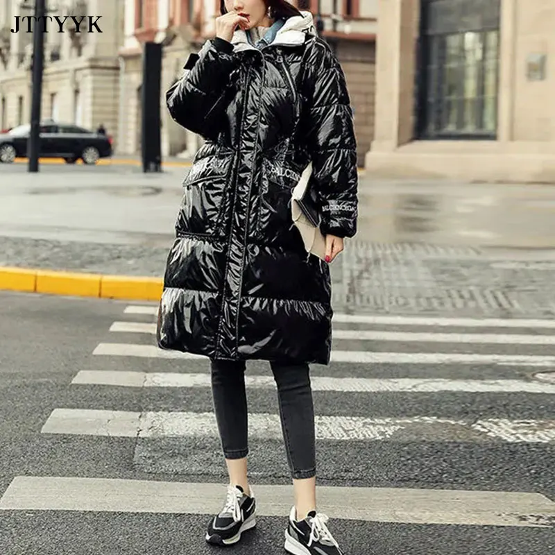 2020 Winter Long Parker Down Jacket Women's New