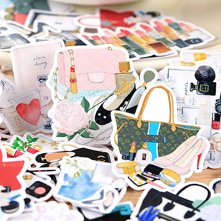 

33pcs Fashion items stickers/Scrapbooking Stickers /Decorative Sticker /DIY Craft Photo Albums