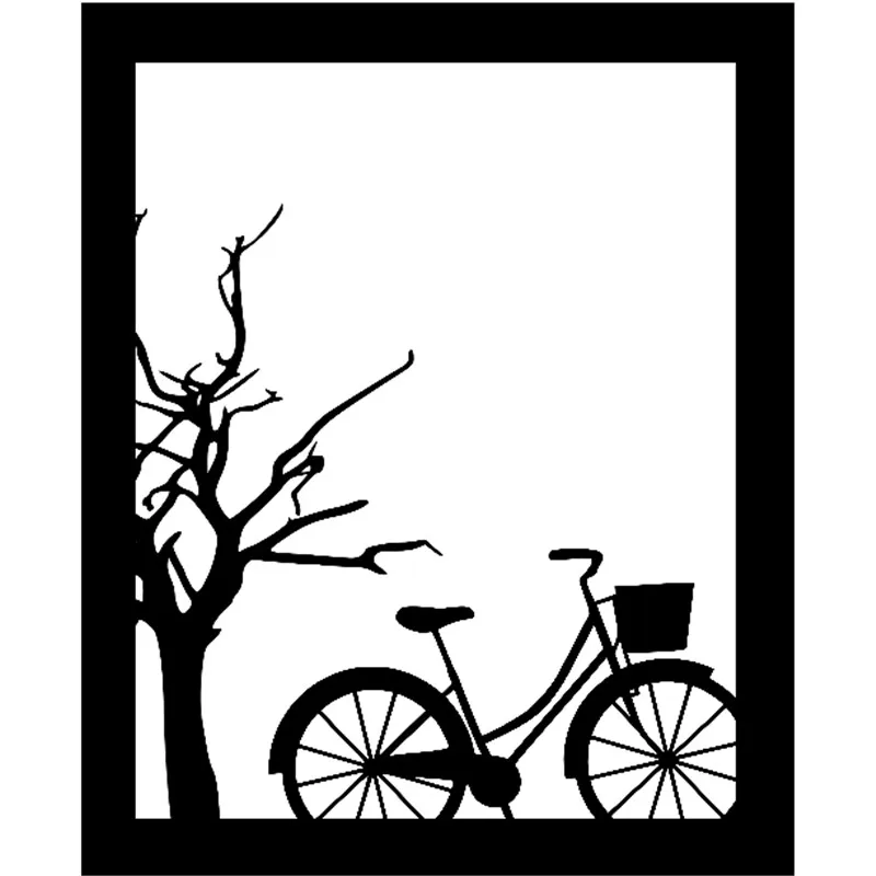 

DiyArts Autumn Dies Tree Frame Dies Bike Metal Cutting Dies Scrapbooking Card Making Embossing Stencil Die Cut Template 2019 New