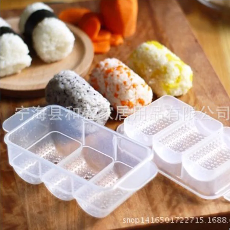 

Cylindrical Sushi Mold Triple Cylindrical Rice Roll Sushi Mold Rice Sushi DIY Baking Tool Hand Mould