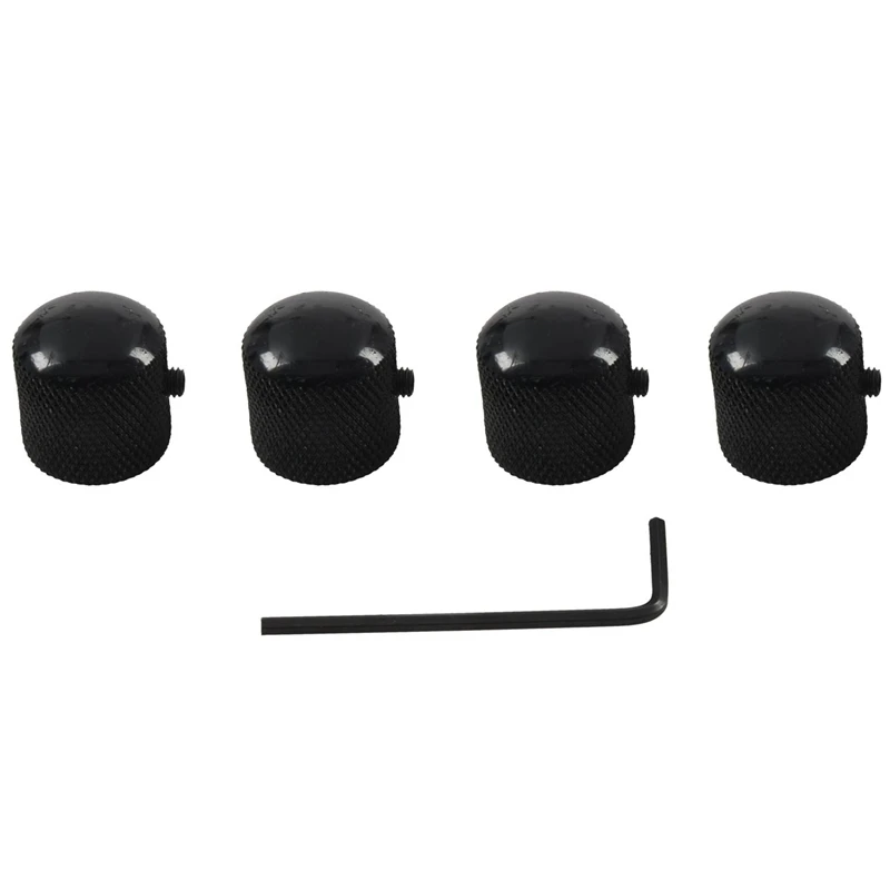 BMDT-4Pcs гитарные купольные ручки управления для фендера теле Замена Черный с 1 шт. пластик герметичный хамбакер Пикап КРЫШКА Fit SQ ST