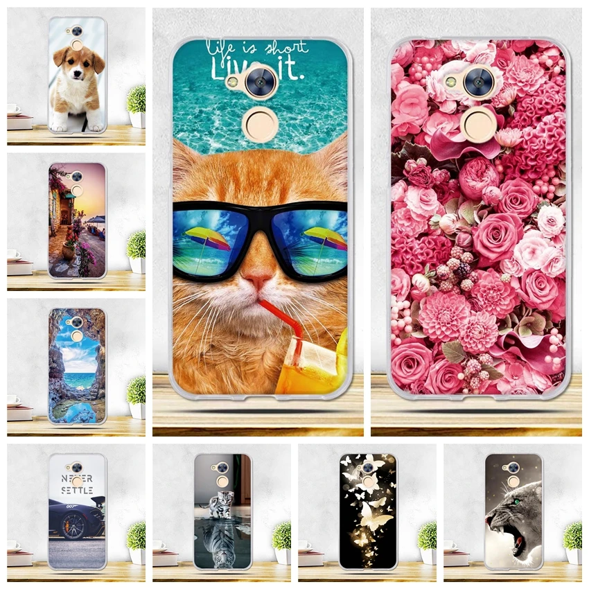 Soft Silicone 5 0 for Huawei Honor 6A Case Cover DLI TL20 TPU Painted Phone Back 1