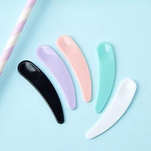 10pcs Mini Cosmetic Spatula Curved Scoop Makeup Mask Cream Spoon Eye Cream Stick Kits Make Up Accessories Face Beauty Tools