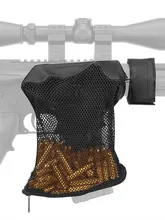 

AR15 Rifle Ammo Brass Shell Bullet Pouch Holder Pack Zippered Closure Mesh Trap Catcher Wrap Bag Hunting Shotgun Accessories