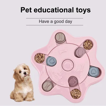 

Mental Stimulation Portable Food Dispenser Durable Seek Treats Interactive Toys Dog Cat Feeder Intelligence Development PP Home