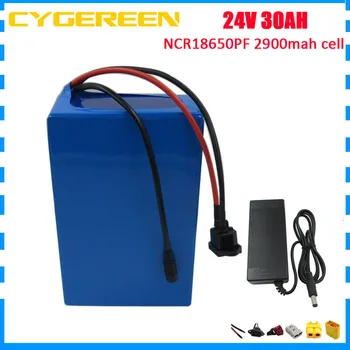

7S 1000W 24V 30AH Electric BIKE lithium battery pack 24V30AH scooter e-bike battery use NCR18650PF cell with 50A BMS 3A Charger