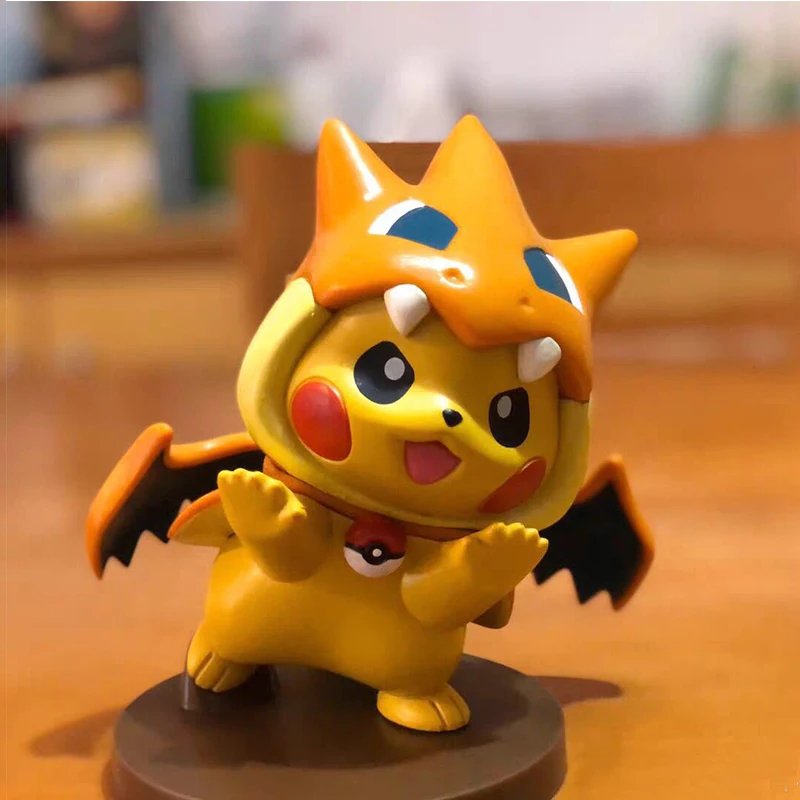 Оригинальная кукла TAKARA TOMY в виде покемона Пикачу Cos версия Q подарок на день