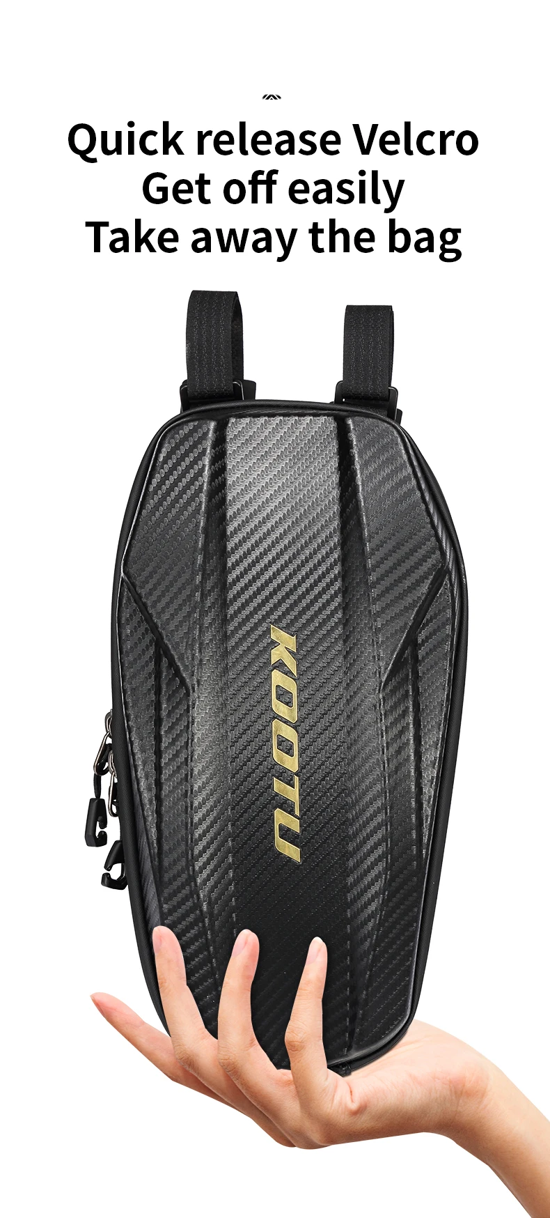 Big Capacity Handlebar Bag Hard Shell Waterproof Electric Scooter Front Bag