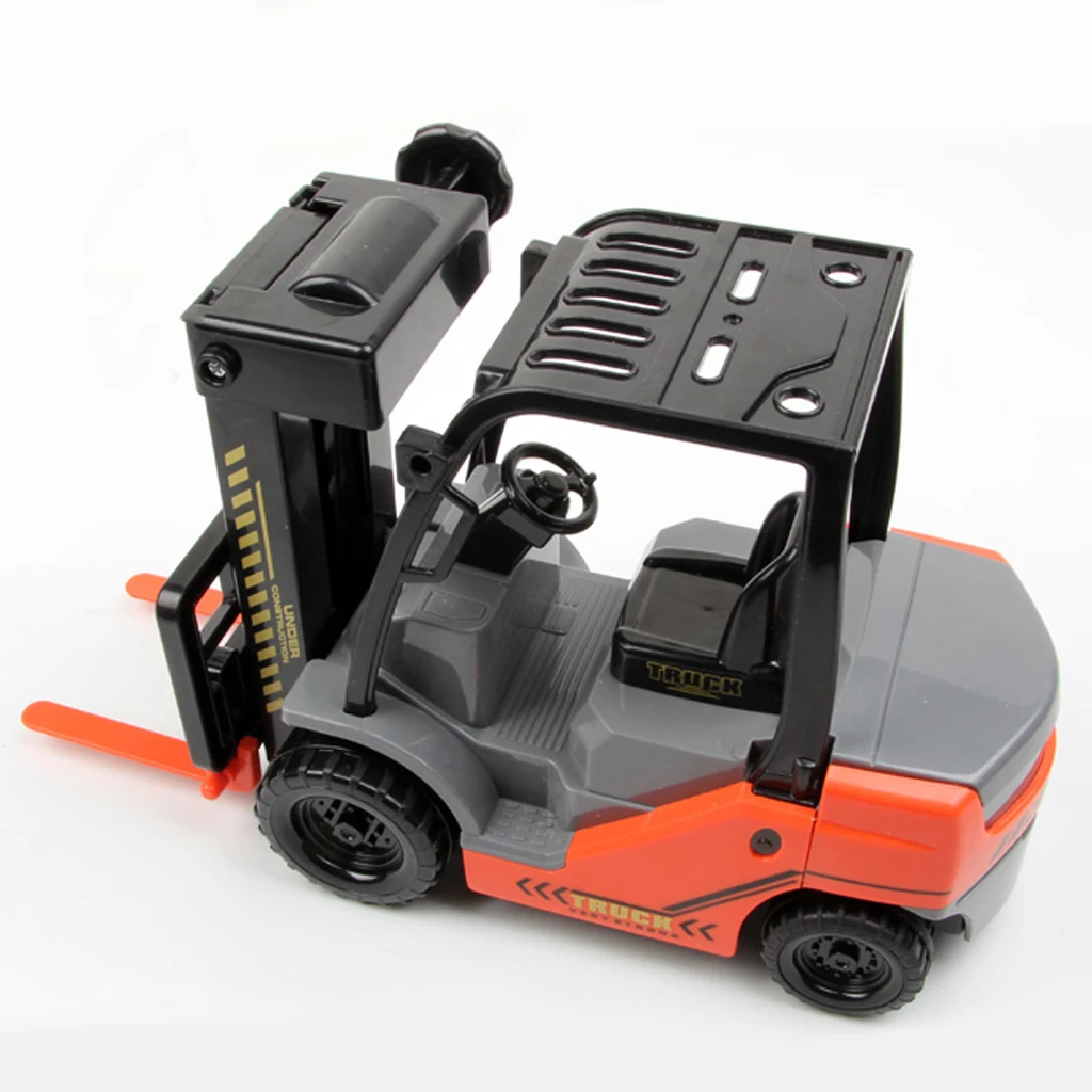 Miniature 1:22 Plastic Fork Lift Truck Engineering Vehicle Toy Gift